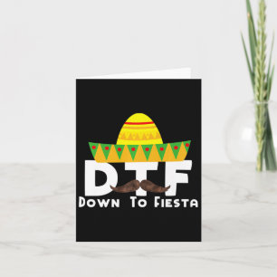 Down To Fiesta - Cinco De Mayo Costume Party Outfi Card