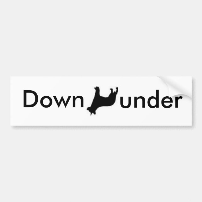 Down Under Australian Cattle Dog Bumper Sticker (Front)