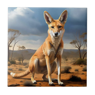 **"Down Under Delight: The Kangaringo Design"** Ceramic Tile
