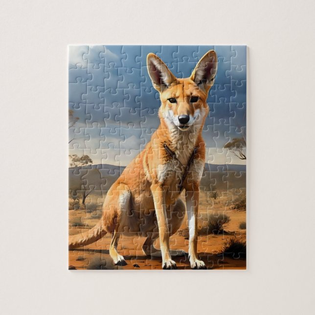 **"Down Under Delight: The Kangaringo Design"** Jigsaw Puzzle (Vertical)
