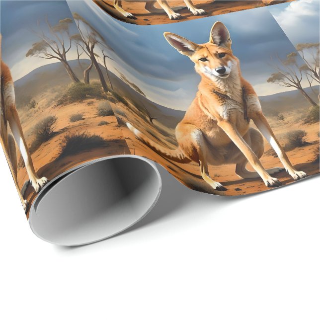 **"Down Under Delight: The Kangaringo Design"** Wrapping Paper (Roll Corner)
