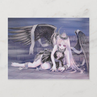 downed angel postcard