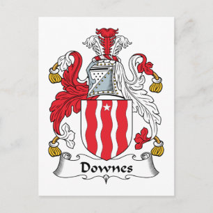 Downes Family Crest Postcard