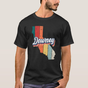 Downey City Retro Vintage Hometown California T-Shirt