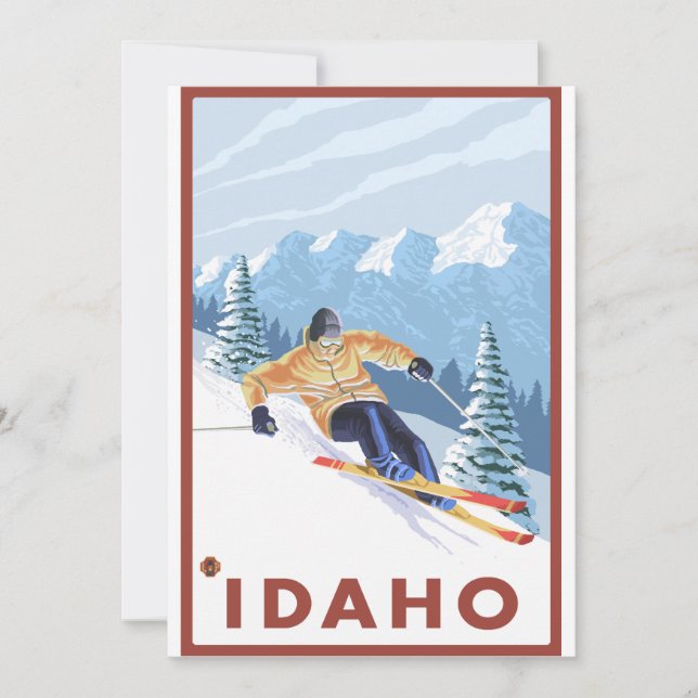 Downhhill Snow Skier - Idaho (Front)
