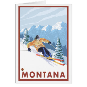 Downhhill Snow Skier - Montana