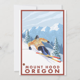 Downhhill Snow Skier - Mount Hood, Oregon