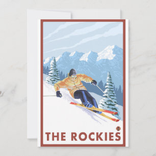 Downhhill Snow Skier - The Rockies