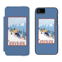 Downhhill Snow Skier - Timberline Lodge, Oregon