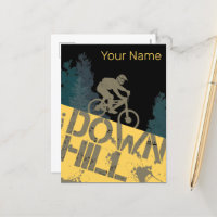 Downhill Biker For Dirt And Bicycle Vintage MTB