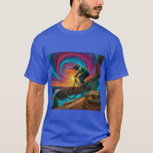 Downhill BMX Ride by a Forest Lake T-Shirt