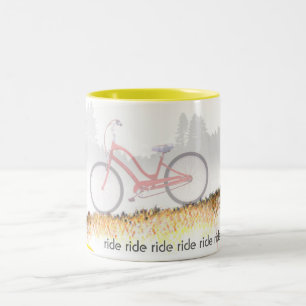 Downhill Cruiser Two-Tone Coffee Mug