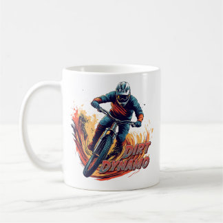 Downhill Graphic and Text Coffee Mug