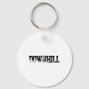 Downhill Mountain Bike Biking Mtb Biker Gift Key Ring