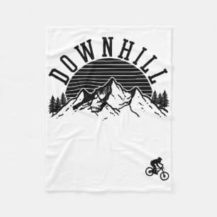 Downhill Mountain Bike - Mtb Mountain Biker Gift Fleece Blanket