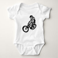 Downhill mountain bike rider
