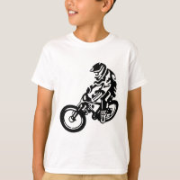 Downhill mountain bike rider