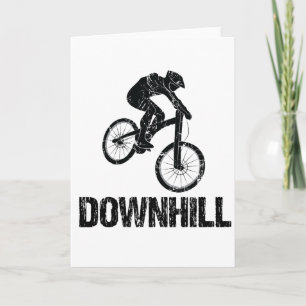 Downhill Mountain Biker Card