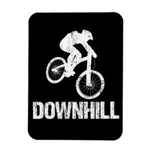 Downhill Mountain Biker Magnet