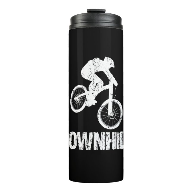 Downhill Mountain Biker Thermal Tumbler (Front)