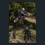 downhill mountain biking jump poster<br><div class="desc">This is my husband jumping at Snow Summit Bike Park in Big Bear,  CA.</div>