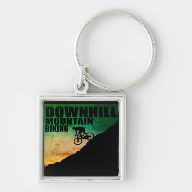 Downhill mountain biking key ring (Front)