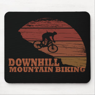 Downhill mountain biking mouse pad
