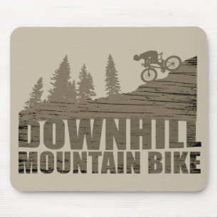 Downhill mountain biking mouse pad