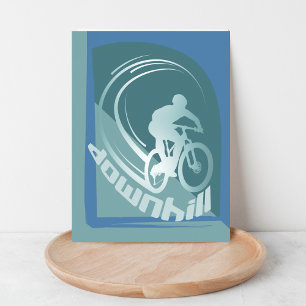 Downhill Mountainbike MTB Mountain bike Postcard