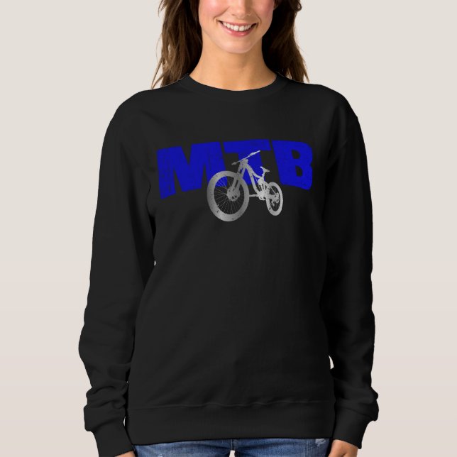Downhill MTB Cyclist Outfit for Mountain Bikers Sweatshirt (Front)