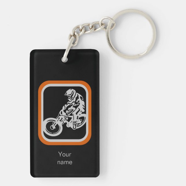 Downhill MTB Key Ring (Back)