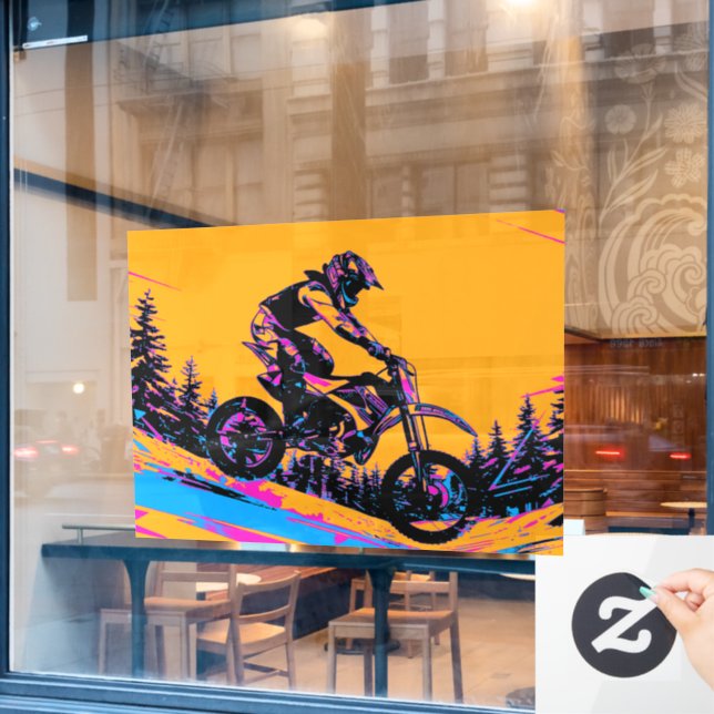 Downhill Racer - Motocross Rider (Cafe Window)