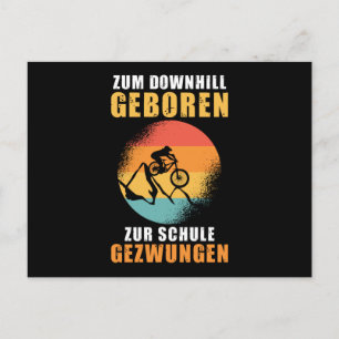 Downhill School Saying Postcard