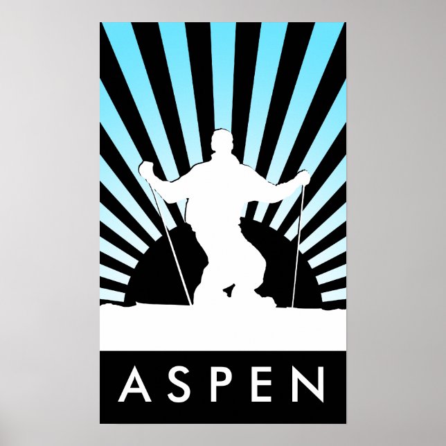 downhill ski aspen poster (Front)