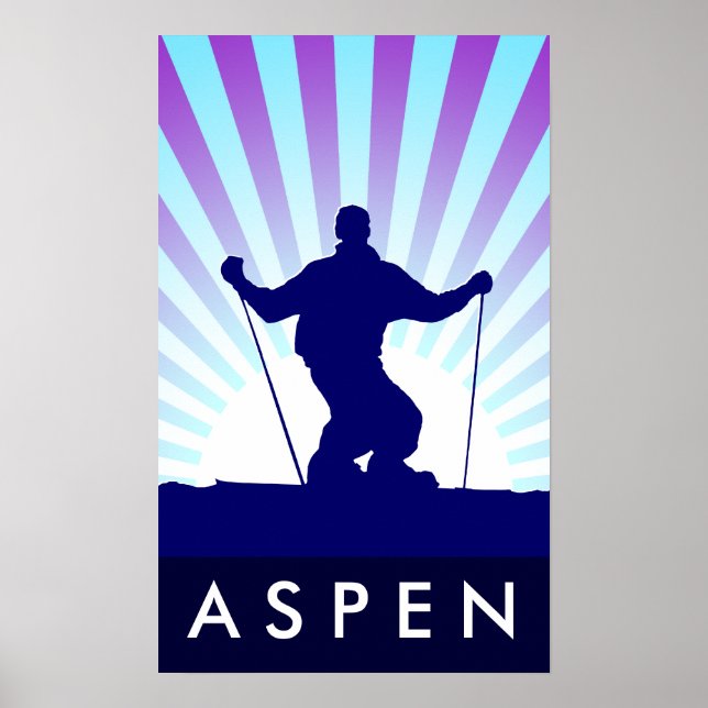 downhill ski aspen poster (Front)