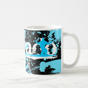 downhill ski stripes : colorado coffee mug