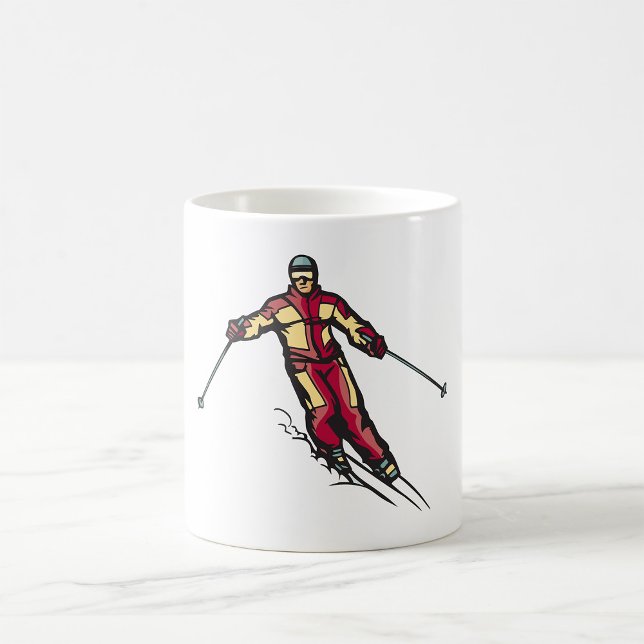 Downhill Skier Coffee Mug (Creator Uploaded)