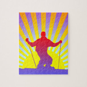 downhill skier jigsaw puzzle