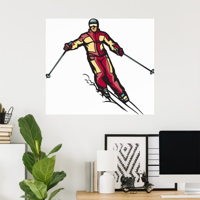 Downhill Skier Poster (Creator Uploaded)