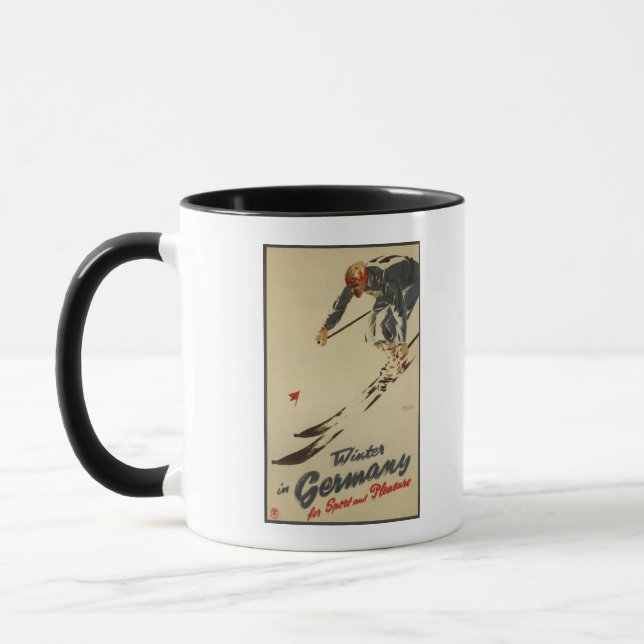 Downhill Skier - Sport and Pleasure Promo Mug (Left)