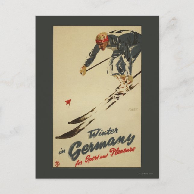 Downhill Skier - Sport and Pleasure Promo Postcard (Front)