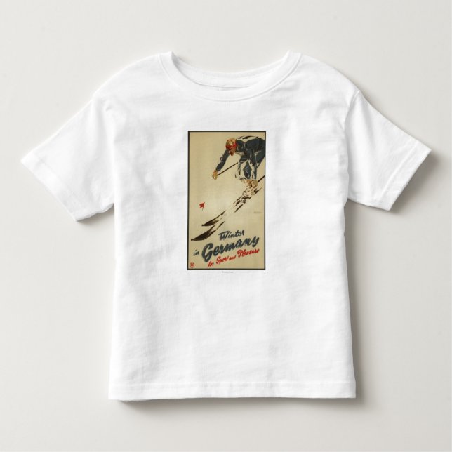 Downhill Skier - Sport and Pleasure Promo Toddler T-Shirt (Front)