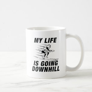 Downhill Skiing Coffee Mug