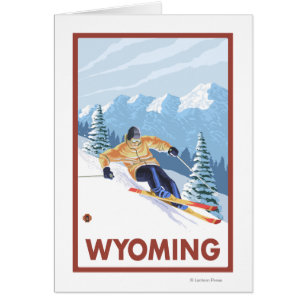 Downhill Snow SkierWyoming