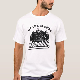 Downhill Snowboarding T-Shirt