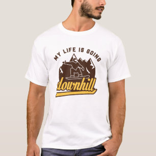 Downhill Snowboarding T-Shirt