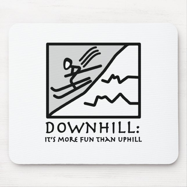 Downhill Thrill Mouse Pad (Front)