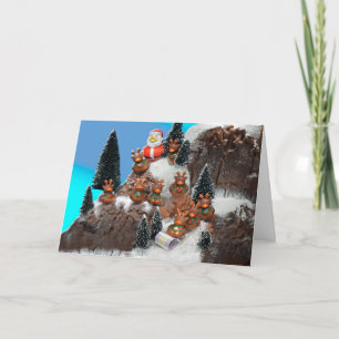 Downhill Thrills! Holiday Card