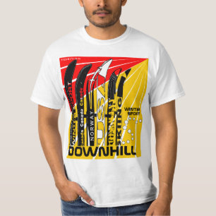 Downhill Winter Sport Snowblade T-Shirt