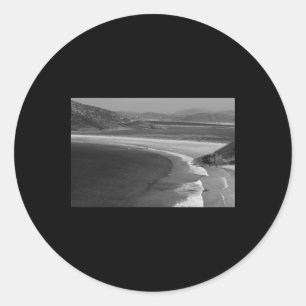 Downings Bay Donegal Black And White Sticker